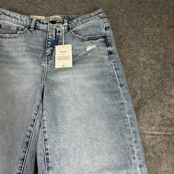 BKE Billie Slim Fit High Rise Jeans Women’s 28X30 Distressed Straight Leg - Picture 2 of 10